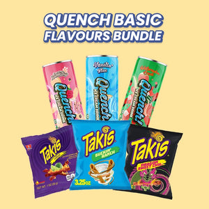 Quench & Takis Classic Bundle! | 3 Classic Quench Flavours +  3 Classic Takis Flavours