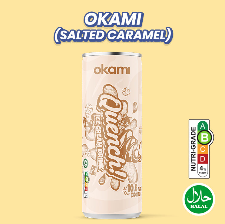 Quench Ice Cream Drink | Okami (320ml X 6 Cans)