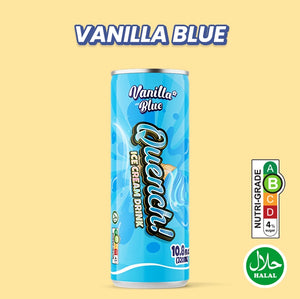 Quench Ice Cream Drink | Vanilla Blue (320ml X 6 Cans)